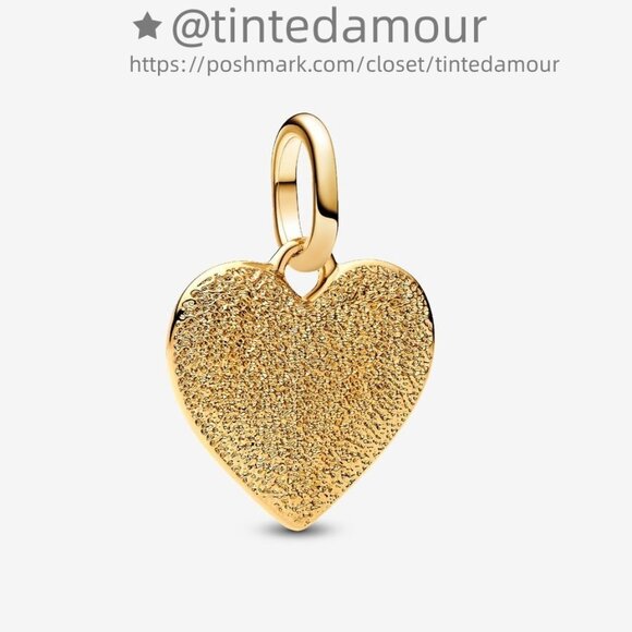 Pandora Engravable Heart Medallion Charm|Pendant - Picture 1 of 2